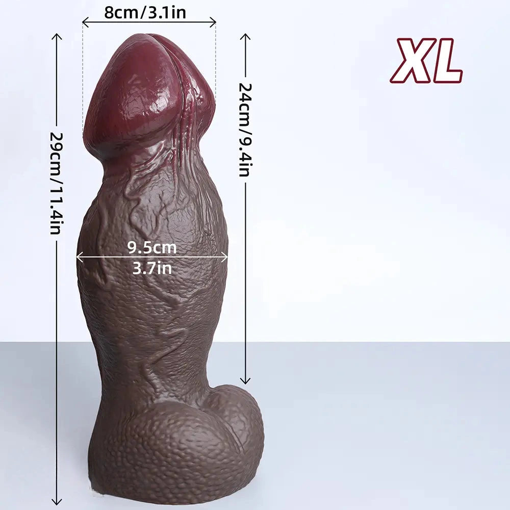 5.5in 6.7in 9in 11.4in Silicone Soft Lifelike Fantasy Dildo Adult Penis Sex Toy