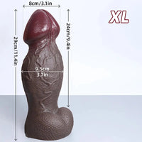 5.5in 6.7in 9in 11.4in Silicone Soft Lifelike Fantasy Dildo Adult Penis Sex Toy