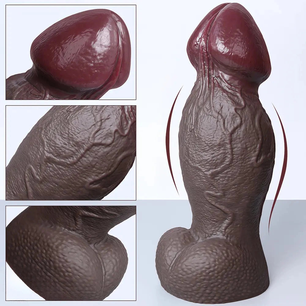 5.5in 6.7in 9in 11.4in Silicone Soft Lifelike Fantasy Dildo Adult Penis Sex Toy