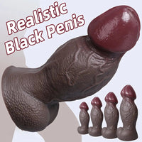 5.5in 6.7in 9in 11.4in Silicone Soft Lifelike Fantasy Dildo Adult Penis Sex Toy