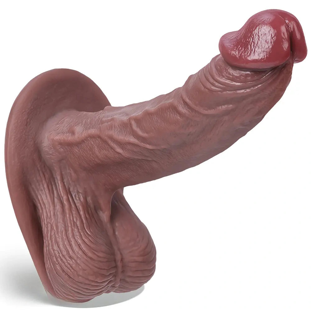 5.5in 7.2in 8.6in Lifelike Sensation Silicone Soft Dildo For Prostate G-Spot