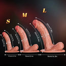 5.5in 7.2in 8.6in Lifelike Sensation Silicone Soft Dildo For Prostate G-Spot