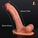 5.5in 7.2in 8.6in Lifelike Sensation Silicone Soft Dildo For Prostate G-Spot