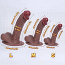 5.5in 7.2in 8.6in Lifelike Sensation Silicone Soft Dildo For Prostate G-Spot