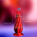 5.5in 7.3in 8.7in 10.7in Durable Build Soft Tentacle Silicone Anal Dildo