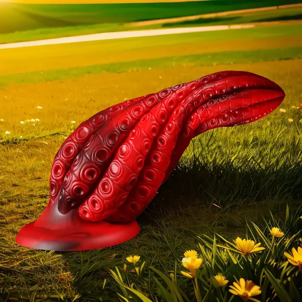 5.5in 7.3in 8.7in 10.7in Durable Build Soft Tentacle Silicone Anal Dildo