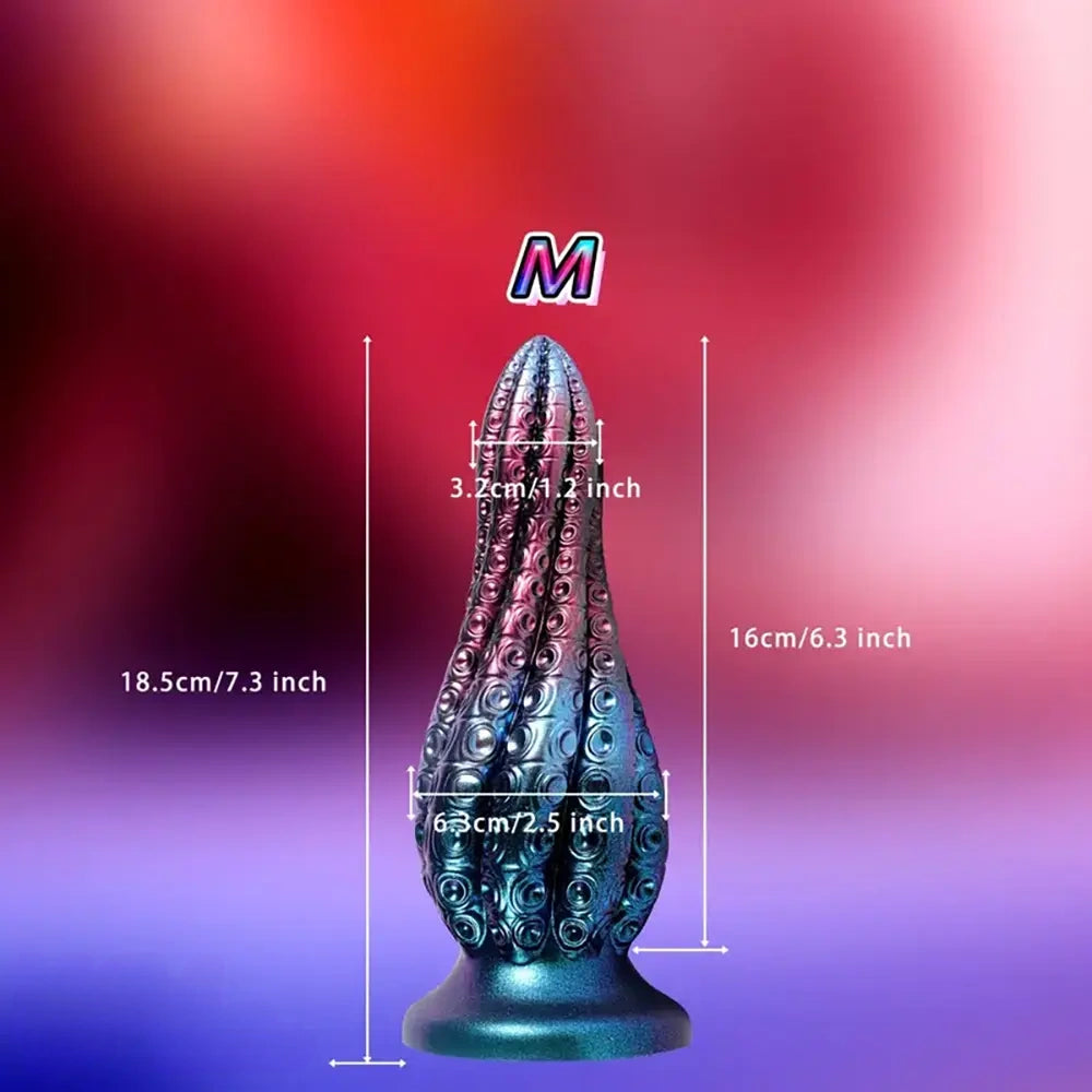 5.5in 7.3in Outstanding Silicone Soft Tentacle Anal Dildo Butt Plug
