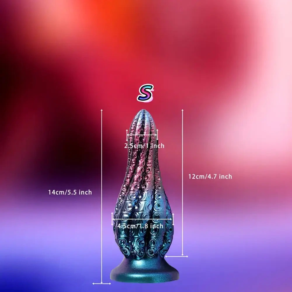 5.5in 7.3in Outstanding Silicone Soft Tentacle Anal Dildo Butt Plug