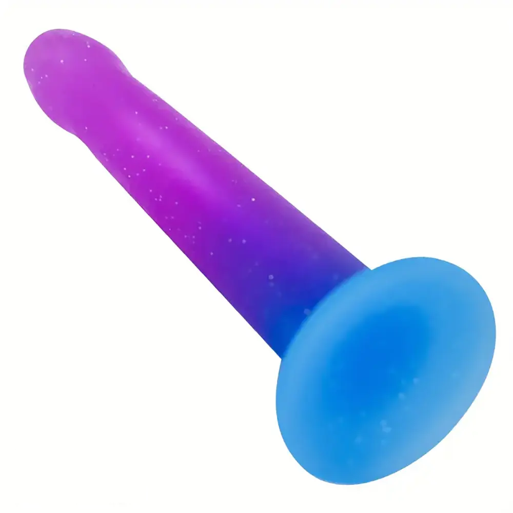 5.5in Colorful Soft Silicone Beginner-Friendly Dildo For Hands-Free Play