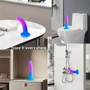 5.5in Colorful Soft Silicone Beginner-Friendly Dildo For Hands-Free Play