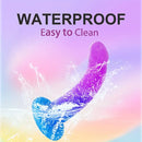 5.5in Colorful Soft Silicone Beginner-Friendly Dildo For Hands-Free Play
