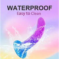 5.5in Colorful Soft Silicone Beginner-Friendly Dildo For Hands-Free Play