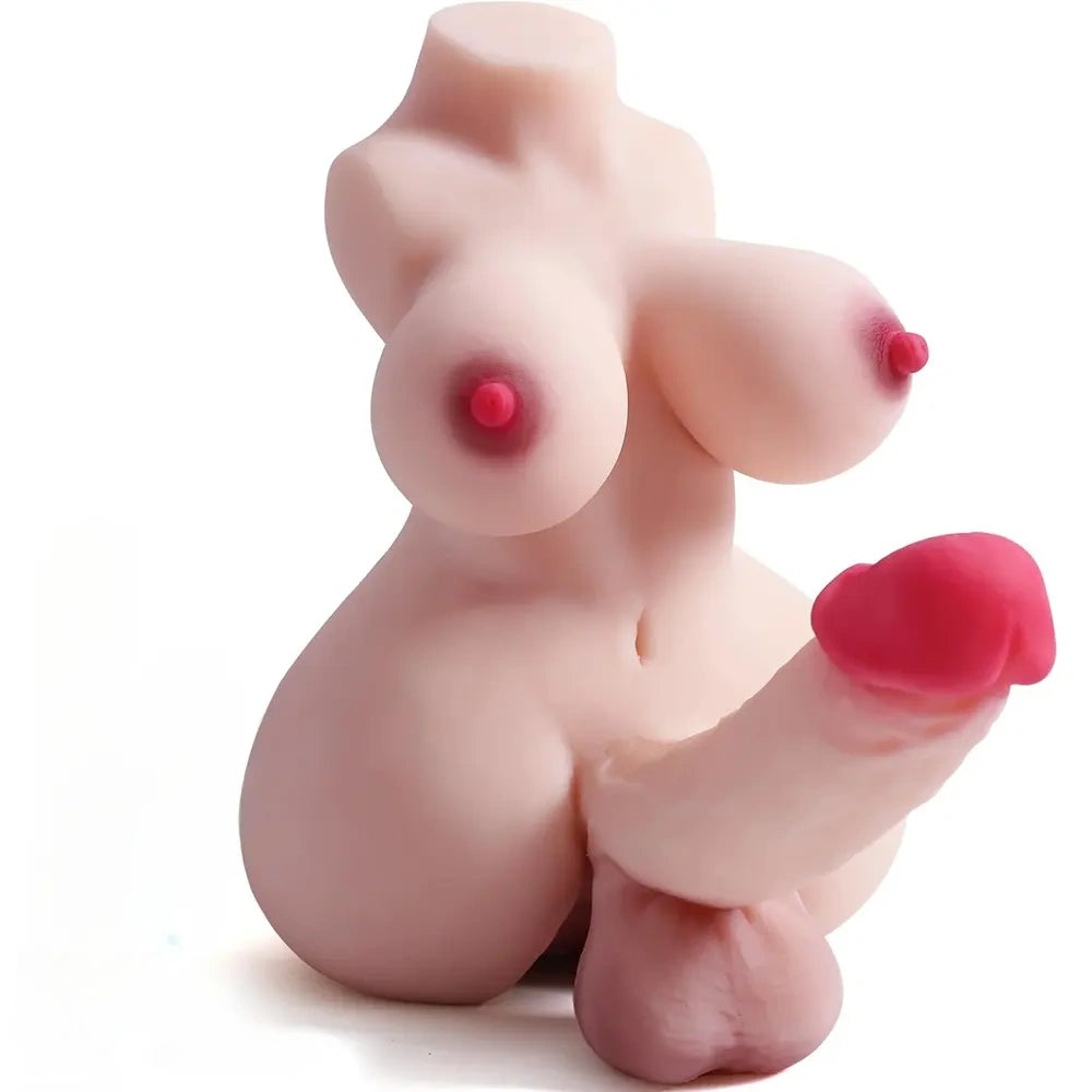 5.5in Dildo Shemale Sex Doll Torso For Women Sex Torso Masturbator For Men