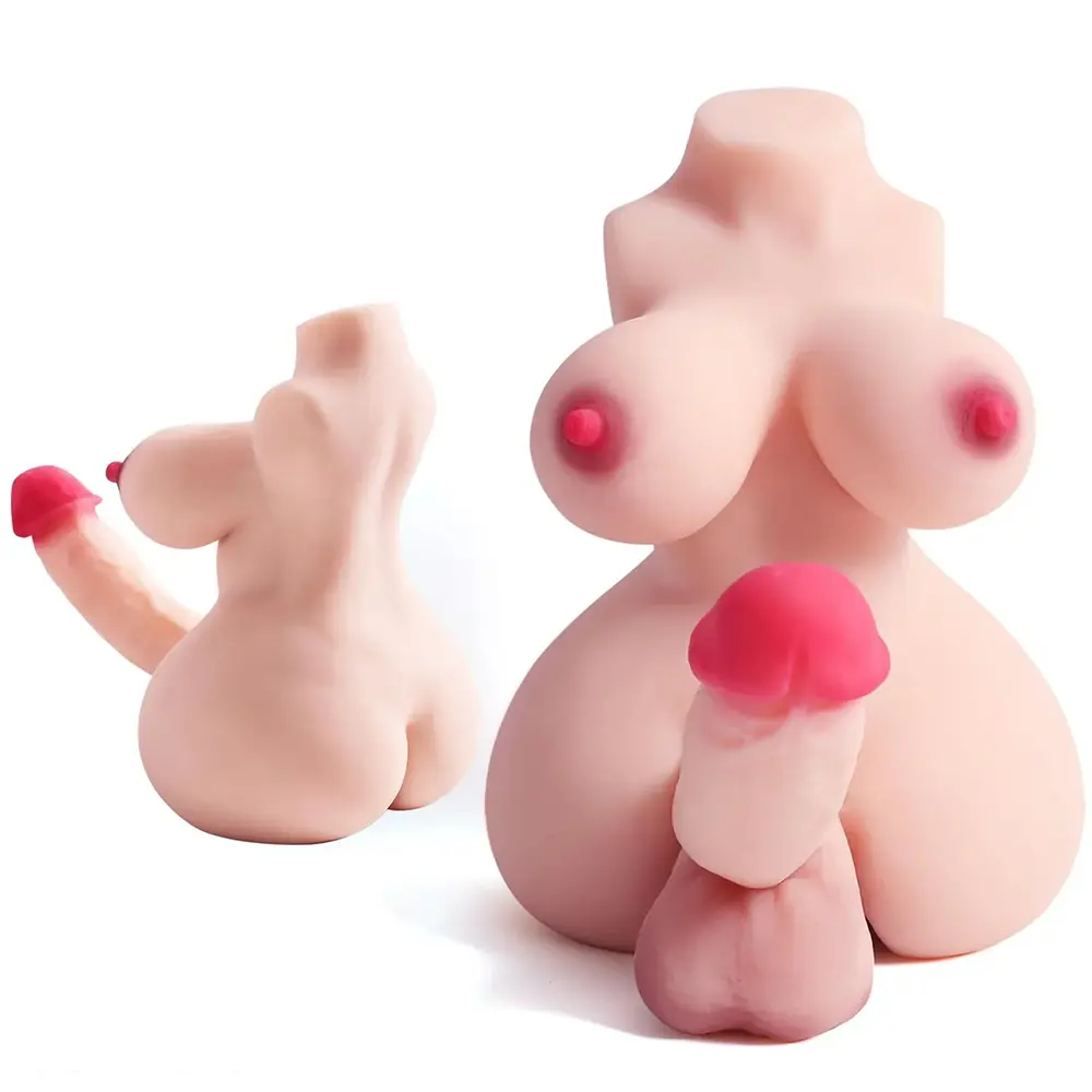 5.5in Dildo Shemale Sex Doll Torso For Women Sex Torso Masturbator For Men