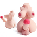 5.5in Dildo Shemale Sex Doll Torso For Women Sex Torso Masturbator For Men