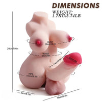 5.5in Dildo Shemale Sex Doll Torso For Women Sex Torso Masturbator For Men