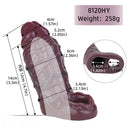 5.5in Male Wearable Masturbator Hollow Penis Silicone Dildo Sleeve