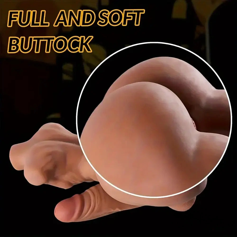 5.5in Premium Real Silicone Flexible Dildo With 5.1lb BBW Sex Doll Torso