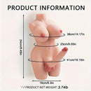 5.5in Real Dildo 3.74lb Shemale Sex Doll Torso Sex Toy For Men Women