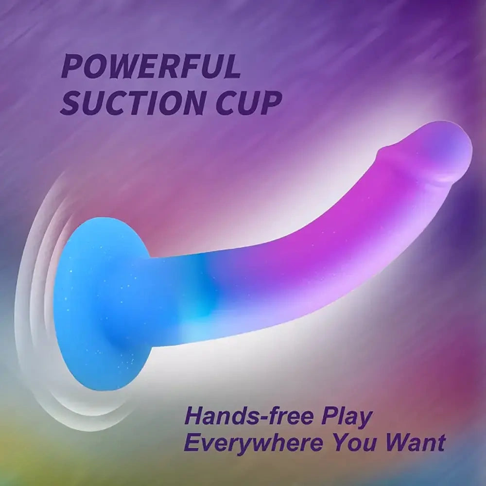 5.5in Soft Silicone Fantasy Dildo Flexible Anal Plug For Hands-Free Play