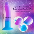 5.5in Soft Silicone Fantasy Dildo Flexible Anal Plug For Hands-Free Play