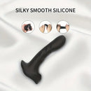 5.5in Unisex Silicone Soft Vibrating Remote Dildo For Anal Vaginal Simulation