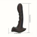 5.5in Unisex Silicone Soft Vibrating Remote Dildo For Anal Vaginal Simulation