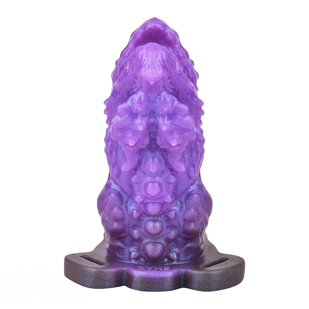 5.62in Dragon Beast Creature Fantasy Hollow Dildo Sleeve With Penis Ring