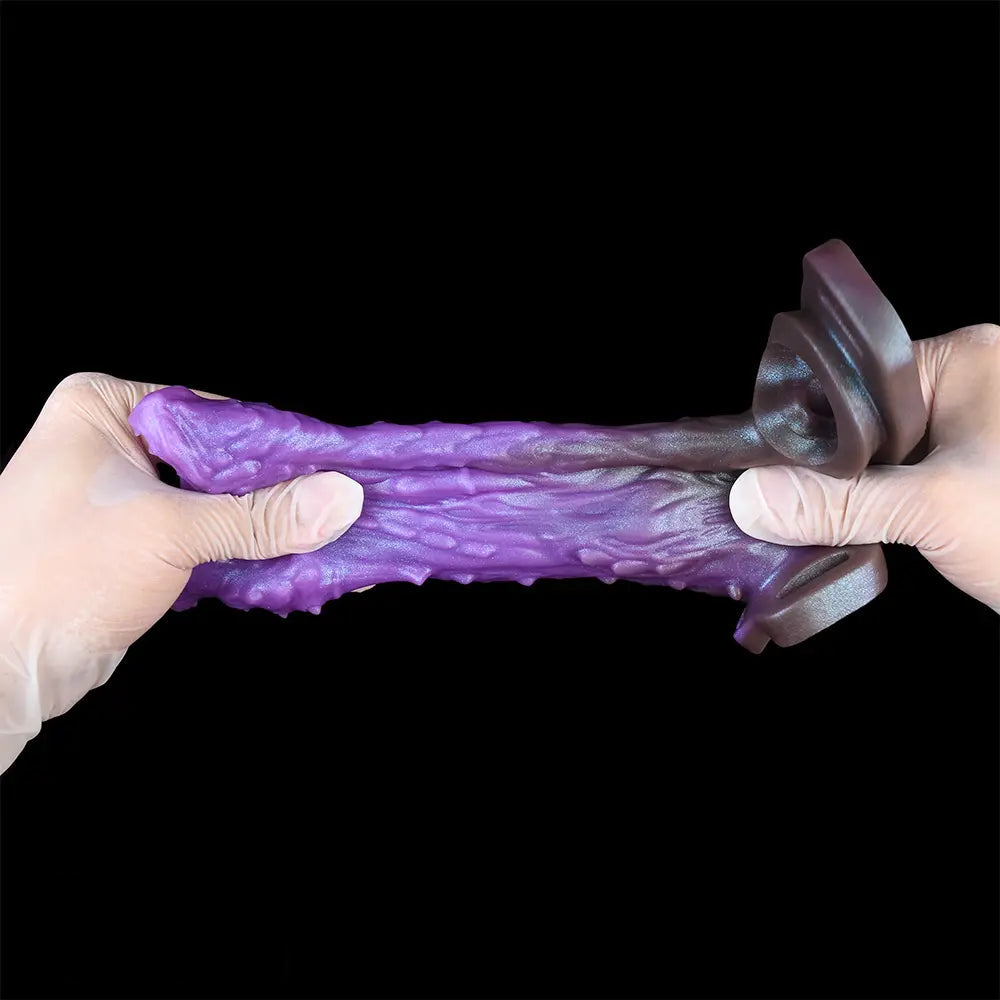 5.62in Dragon Beast Creature Fantasy Hollow Dildo Sleeve With Penis Ring
