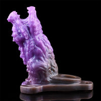 5.62in Dragon Beast Creature Fantasy Hollow Dildo Sleeve With Penis Ring
