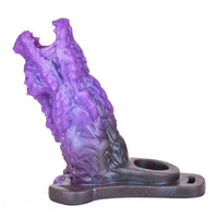 5.62in Dragon Beast Creature Fantasy Hollow Dildo Sleeve With Penis Ring