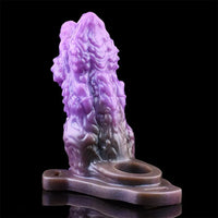 5.62in Dragon Beast Creature Fantasy Hollow Dildo Sleeve With Penis Ring