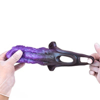 5.62in Dragon Beast Creature Fantasy Hollow Dildo Sleeve With Penis Ring