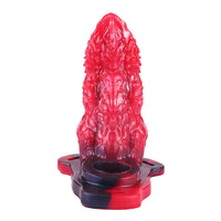 5.62in Hollow Dildo Built-in Keel Vibration Remote Strapon Animal Cock Sleeve