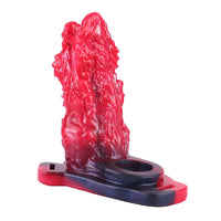 5.62in Hollow Dildo Built-in Keel Vibration Remote Strapon Animal Cock Sleeve