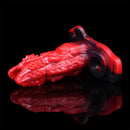 5.62in Hollow Dildo Built-in Keel Vibration Remote Strapon Animal Cock Sleeve