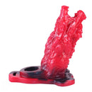 5.62in Hollow Dildo Built-in Keel Vibration Remote Strapon Animal Cock Sleeve