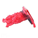 5.62in Hollow Dildo Built-in Keel Vibration Remote Strapon Animal Cock Sleeve