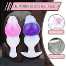 5.63in Luminous Silicone Anal Beads Dildo Anal Sex Toy With Anchor