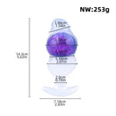 5.63in Luminous Silicone Anal Beads Dildo Anal Sex Toy With Anchor