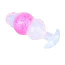 5.63in Luminous Silicone Anal Beads Dildo Anal Sex Toy With Anchor
