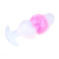5.63in Luminous Silicone Anal Beads Dildo Anal Sex Toy With Anchor