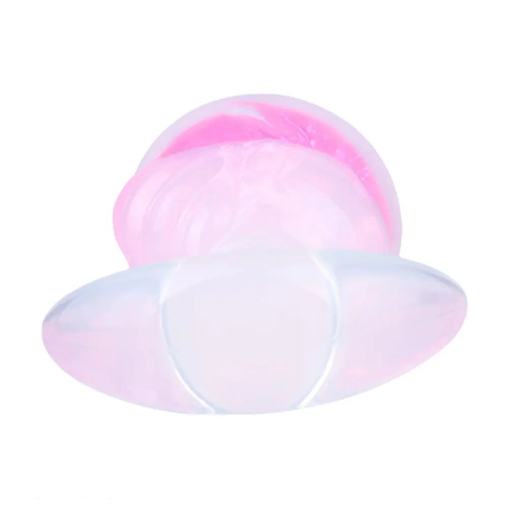 5.63in Luminous Silicone Anal Beads Dildo Anal Sex Toy With Anchor