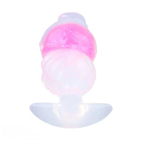 5.63in Luminous Silicone Anal Beads Dildo Anal Sex Toy With Anchor