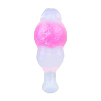 5.63in Luminous Silicone Anal Beads Dildo Anal Sex Toy With Anchor