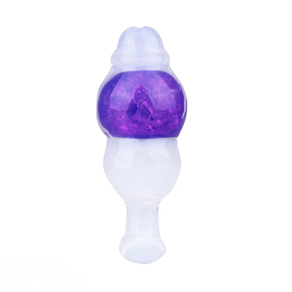 5.63in Luminous Silicone Anal Beads Dildo Anal Sex Toy With Anchor