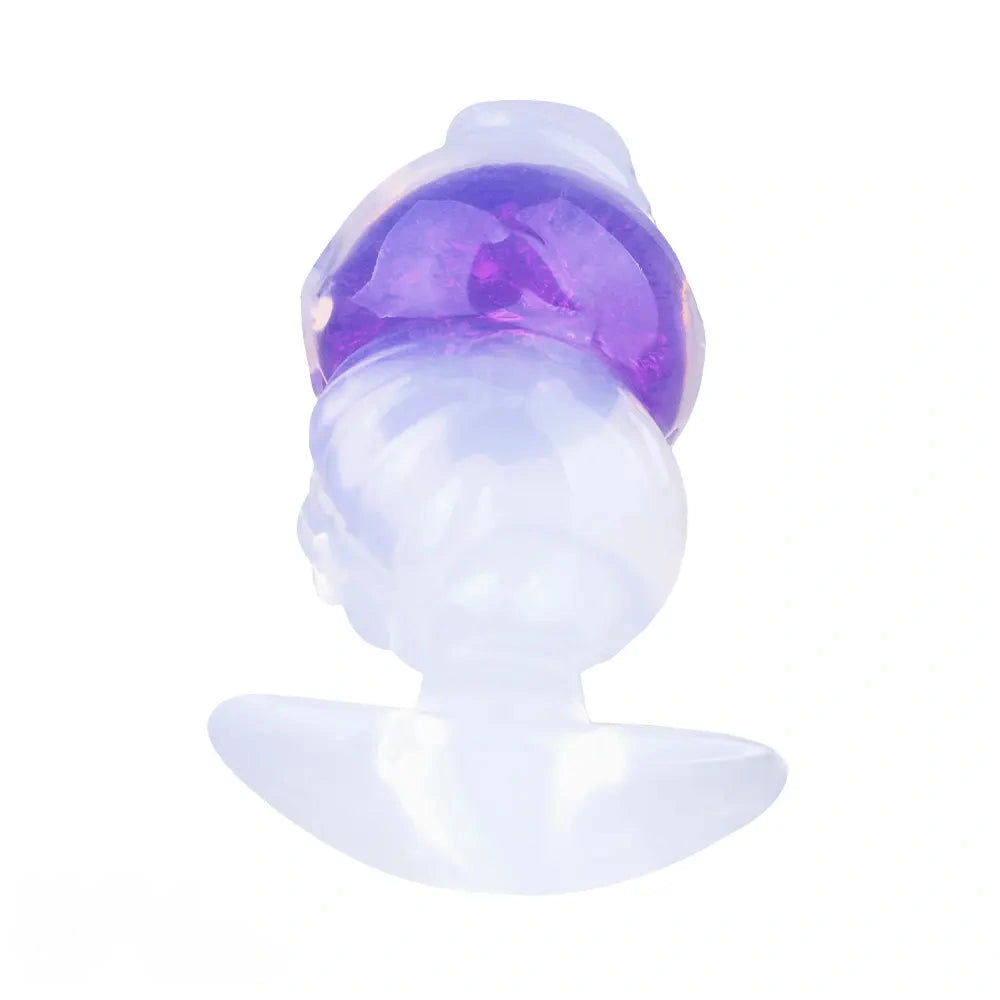 5.63in Luminous Silicone Anal Beads Dildo Anal Sex Toy With Anchor