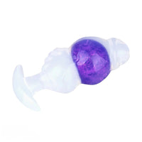 5.63in Luminous Silicone Anal Beads Dildo Anal Sex Toy With Anchor