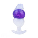 5.63in Luminous Silicone Anal Beads Dildo Anal Sex Toy With Anchor