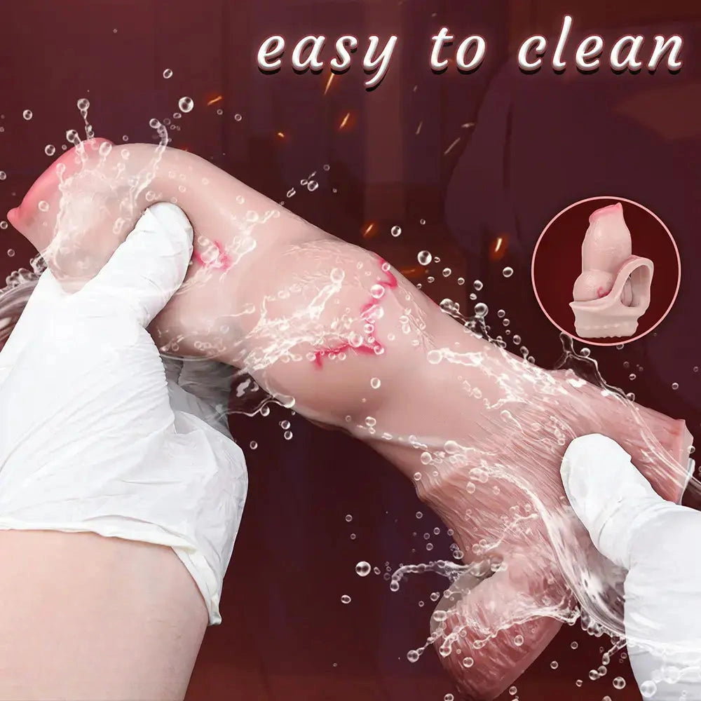 5.66in 6.73in 7.12in Realistic Dog Knot Silicone Dildo Sleeve Highquality Cock